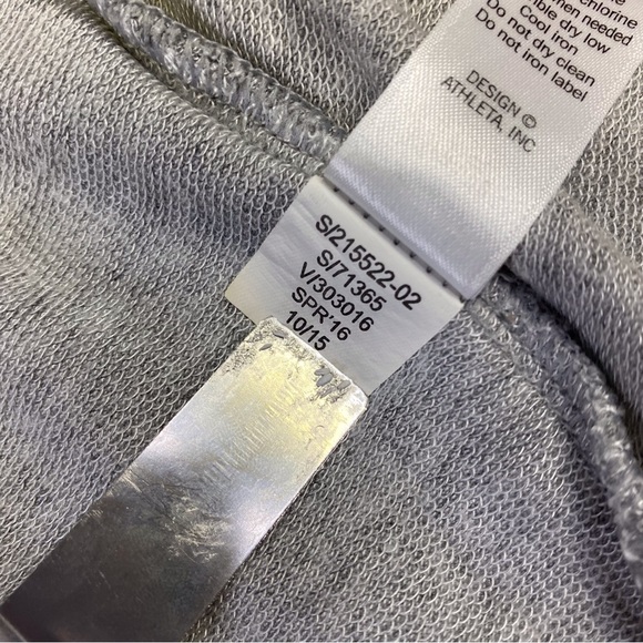 Athleta Lotus Vest Gray Hooded Drawstring Vest - Picture 10 of 14